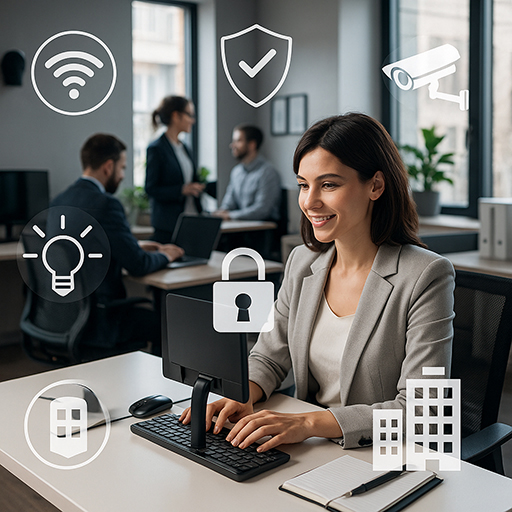 Oficina Inteligente y Segura — integración de redes, BMS y seguridad electrónica