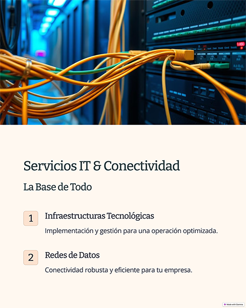 Servicios IT y conectividad empresarial