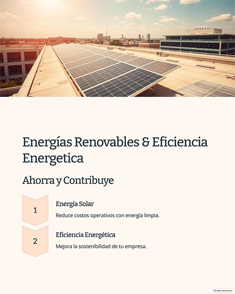 Instalación de paneles solares y energías renovables