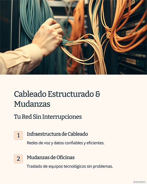 Infraestructura de cableado estructurado certificado