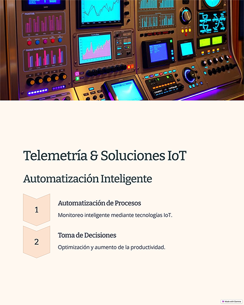 Soluciones IoT y telemetría para industria