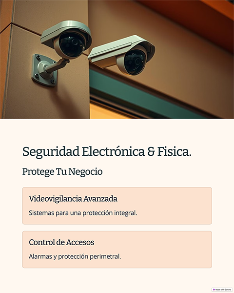 Sistemas de seguridad electrónica y física integrada